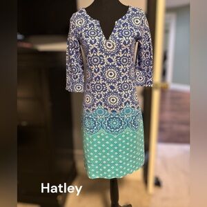 Hatley Floral Blue and Teal Dress
